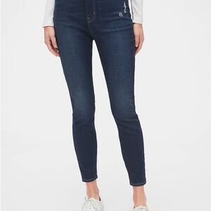 GAP High Rise True Skinny Ankle Jeans with Secret Smoothing Pockets